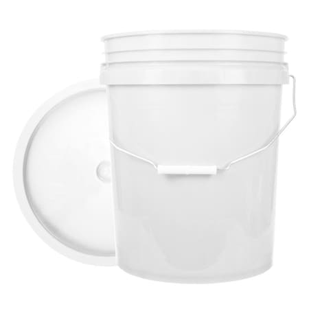 World Enterprises Bucket, 12 in H, White 5WHT,345WHT